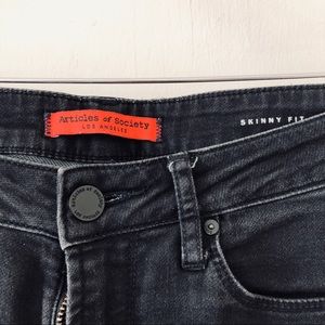 Articles of Society black skinny mid-rise jeans